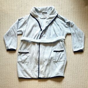 Minnow kids bathrobe - blue and white